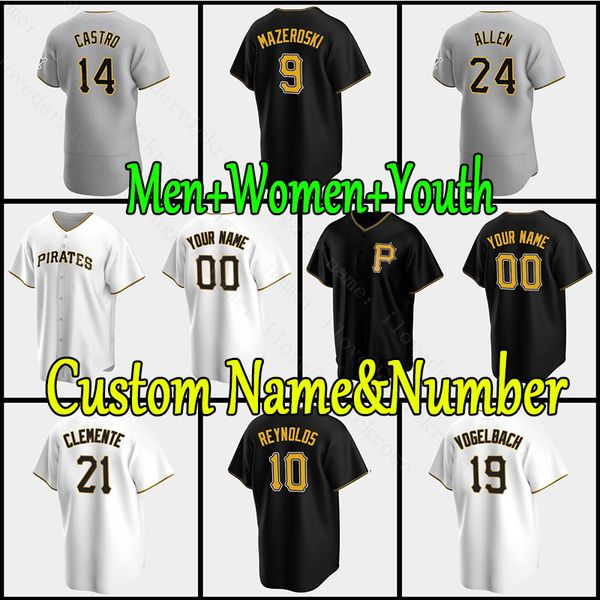 

pirates 21 roberto clemente jersey pittsburgh 27 kevin newman 8 willie stargell baseball 10 bryan reynolds 6 anthony alford 13 ke'bryan, Blue;black