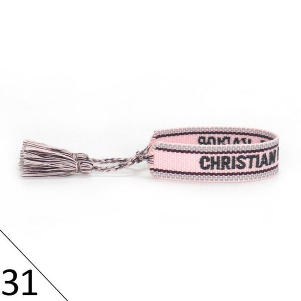 

designers fashion wovens friendship bracelet for luxury brand handmade braided bracelets with tassel print embroidery men bangle code 20-38, Golden;silver