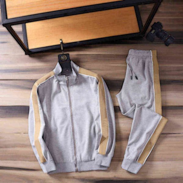 

mens fashion tracksuits classic letters printing two pieces outfits mens tracksuit sweat suits sports suit men casual hoodies jackets, Gray