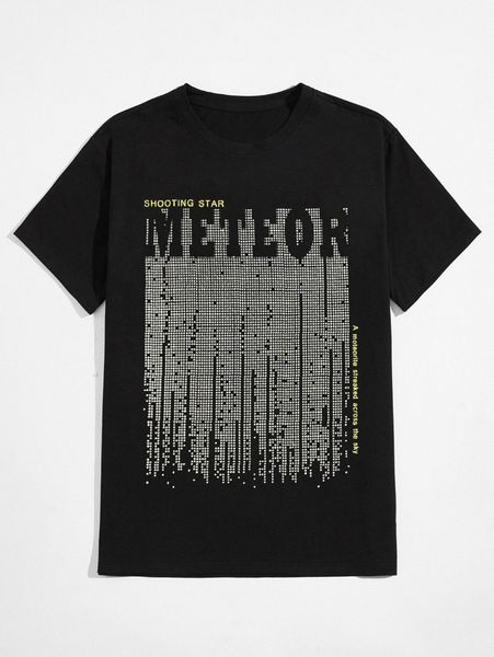 

romwe guys letter graphic tee i3fg#, White;black