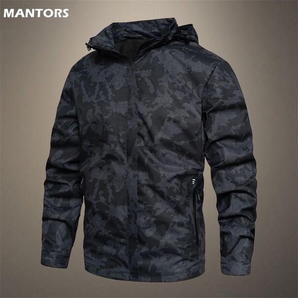 

mens bomber jacket spring autumn hooded jacket men outerwear casual long sleeve jackes waterproof camo coats mens clothing 5xl 220804, Black;brown