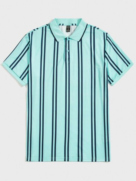 

men striped print polo shirt x1eu#, White;black