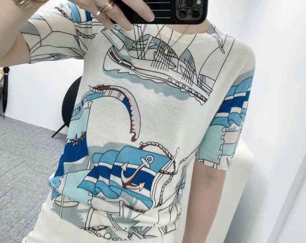 

women's t-shirt high end soft waxy breathable elastic silk cashmere short sleeve round neck t-shirt spring and summer women, White