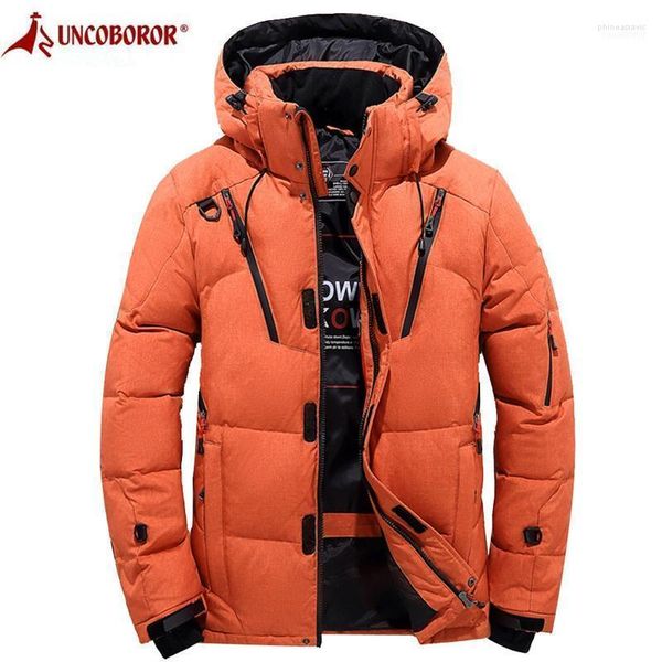 Men's Down Parkas 2022 Winter Warm Jacket Men Men casual Snow sobretudo casaco de pato branco com capuz macho espetacho jaqueta de vento1 phin22