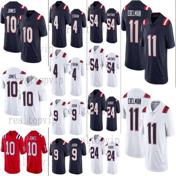 10 Mac Jones New Mens Football Jerseys Julersys Julian Edelman Matthew Juitton Patriot Damien Harris Dont'a Highthower Jonnu Smith Shisted Рубашки