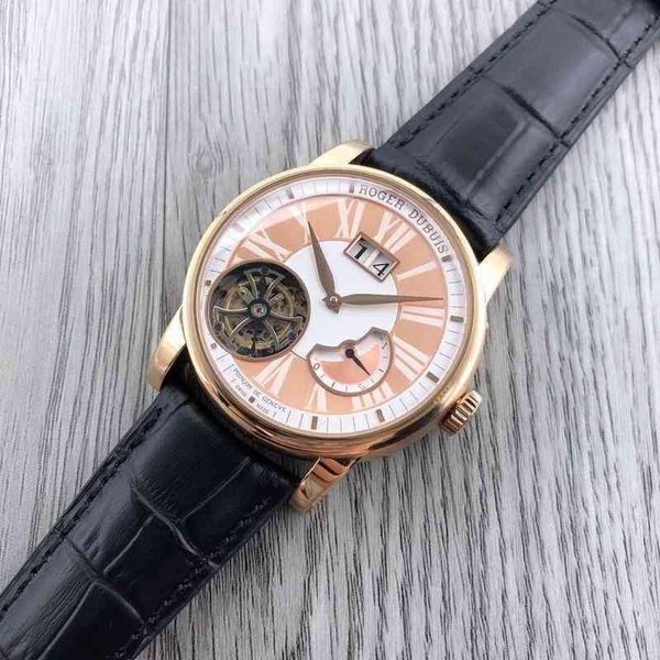 

luxury mens mechanical watch roge dubui hommage tribute series rddbho0568 wristwatch geneva watches brand, Slivery;brown