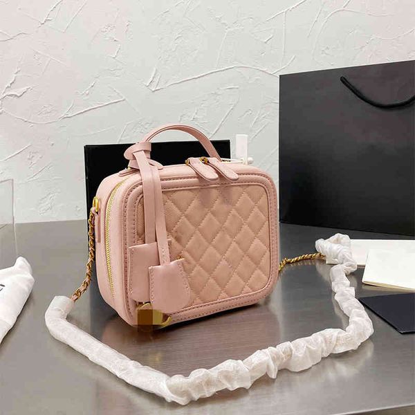 

ladies shoulder bags luxury brand designer caviar leather handbags wallets fashion casual sweet versatile pu leathers box chain messenge