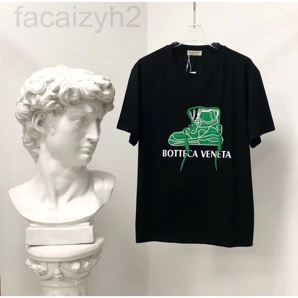 

women's t-shirt designer chaopai 22 early spring new flocking silicone printed letter shoes short sleeve t-shirt for men and women loos, White