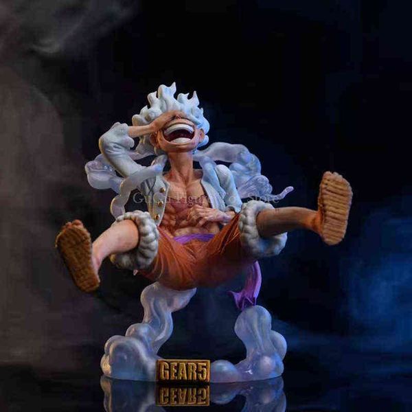 

one piece luffy gear 5 anime figure sun god nika 17cm pvc action figurine statue collectible model doll toys for children gift