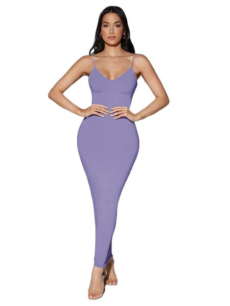 

solid backless bodycon dress q24i#, Black;gray