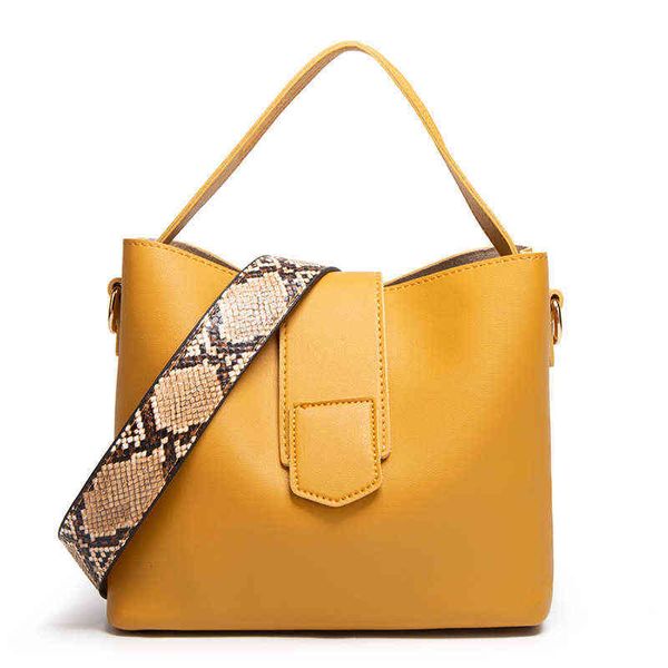 

large bag female korean version versatile simple casual korean bucket wide shoulder strap large capacity child mother single 220517