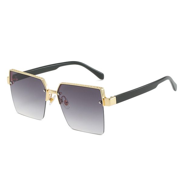 

new women's frameless sunglasses ladies personality sun glasses, White;black