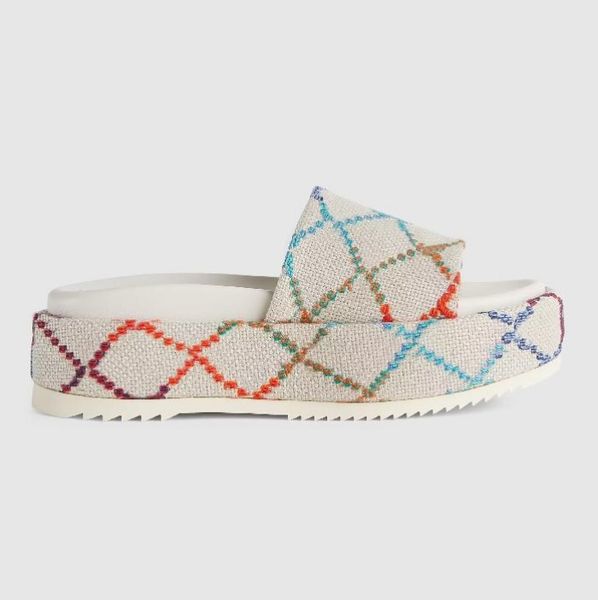 

2022 men and women slippers designer brand sandals fashion women's with box luxury flower printed rivets beach flip flops slipper size, Black