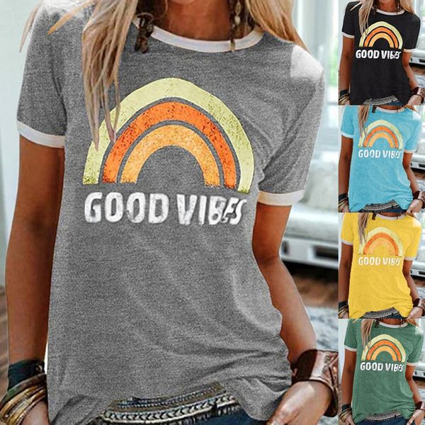 

tshirts women t shirt summer short sleeve harajuku t shirts ladies casual funny tee shirts for graphic tees y2k 220714, White