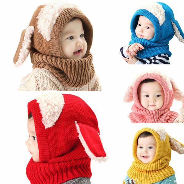 

caps & hats baby winter with scarf toddler beanie warm hooded sca 220823, Yellow
