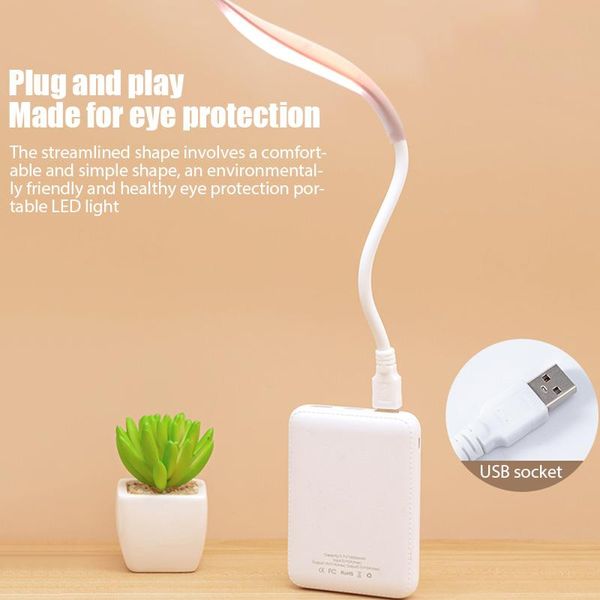 Lampade da tavolo Mini Led Lampada da scrivania piccola Dormitorio per studenti Plug-in Protezione per gli occhi Luce per tastiera del computer Luce notturna portatile pieghevole Tavolo