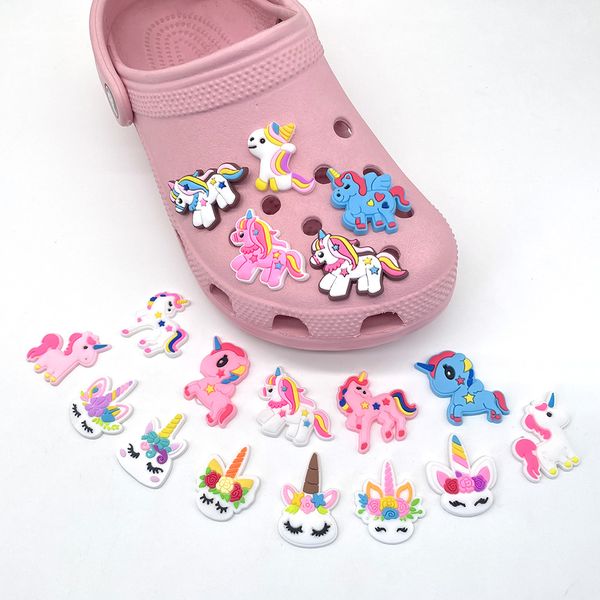 

dhl fast air wholesale easter day cute pvc cartoon croc charms shoe flower decoration buckle accessories clog pins charm buttons in stock 01, White;pink
