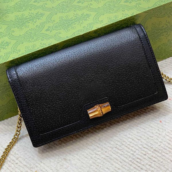 

crossbody bags handbag fashion 696817 designer wallet bamboo fiber women mini tote bag shoulder bags messenger bag chain coin purse