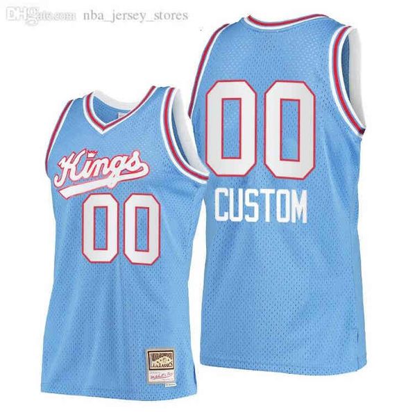 

custom stitched basketball jersey de'aaron fox #5 any name number mitchell & ness hardwoods classics retro jerseys men women youth s-6x, Black