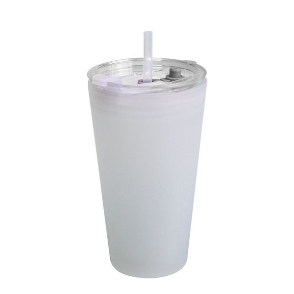 Sublimação em branco Boba xícara de chá de chá de chá largura jarra de pedreiro com tampa e palha de copos de vidro de vidro Viagem de tumbler de viagem para café gelado coquetel de sucos de pérola grande