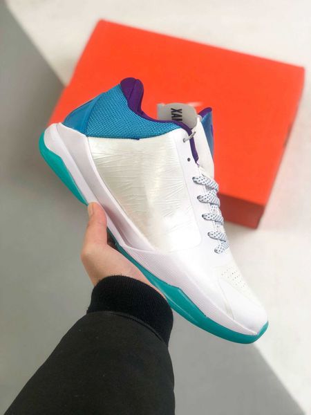 

box 12 days delivered mamba 5 zk5 draft day basketball shoe rice school away yellow forest green white ftb men sport shoes sneakers with box