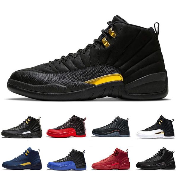 

12s jumpman 12 men basketball shoes black taxi hyper royal royalty playoffs utility twist reverse flu game michigan winterized wings mens