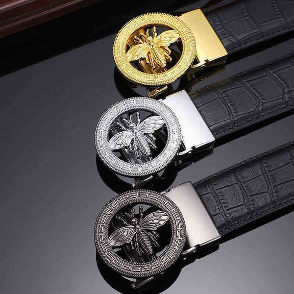 

belt designer belt men's casual little bee button menlo business val cow leather bamboo men's bw4u322m, Black;brown