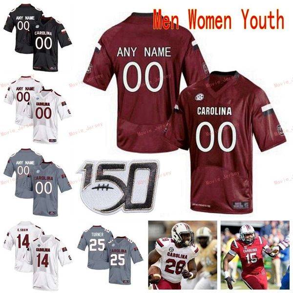 Nik1 genähtes Custom 5 Stephon Gilmore 50 Sadarius Hutcherson 6 Melvin Ingram 7 Jadeveon Clowney South Carolina Gamecocks Herren Damen Jugendtrikot