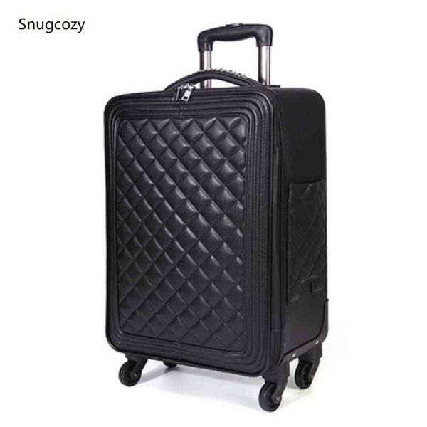 Snugcozy International Fashion Inch Size Borse e bagaglio a rotelle Spinner Brand Noble Luxury Boarding Suitcase J220708 J220708