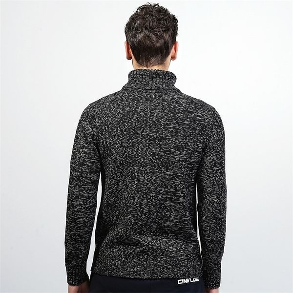 

fashion mens turtleneck sweater knittde pullovers mens clothes autumn winter casual sweater turtleneck slim fit warm pullovers 201203, White;black