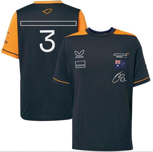 

2022f1 round neck t-shirt summer new racing short sleeve same custom