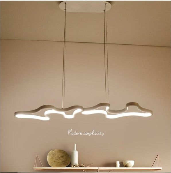 Подвесные лампы белые блюда современная светодиодная люстра для гостиной столовой спальни кухонная лампа