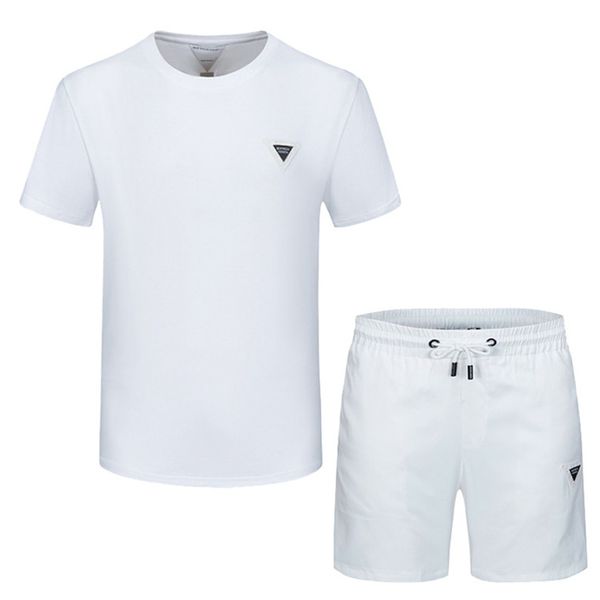 

2022 mens designers tracksuit letters embroidery summer fashion sportswear short sleeves pullover jogger pants suits o-neck sportinguit xb42, Gray