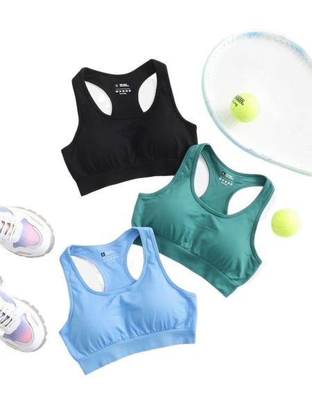

3pcs seamless high support sports bra e7bj#, Gray