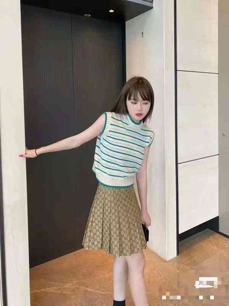 

women's sweaters vest wool outer wear women's version thin minority summer commute with sweater stripe crew neck pxdj, White;black