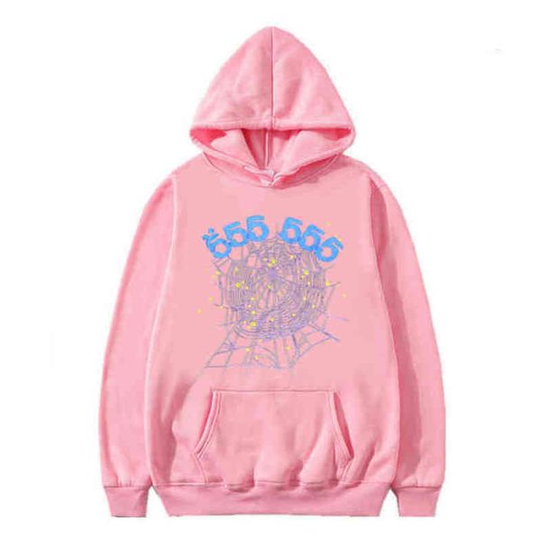 

22sss designer sp5der 555 spider mens hoodie for men designer sweater printing hoodies man womens hoody jacket sweatshirt, Black