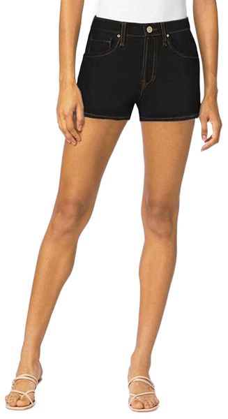 

& company womens 3 inch reg 5 inch plus inseam denim shorts i3u5#, White;black
