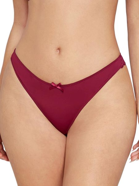 

contrast lace thong p5i4#, Black;red