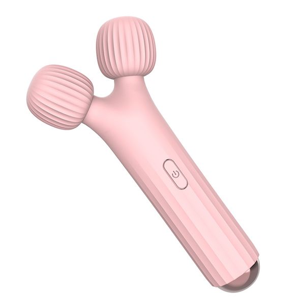 Double Head Toys Sexy Brinquedos de Recurso do Pescoço do Pescoço Para Mulheres Vibrador Adulto Varda de Rabbit Vibrtor Corporal pessoal Massagem elétrica