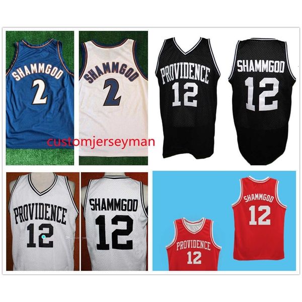 Maglia da basket Nikivip Mens Stitched God 2 Maglie Shammgod Providence Retro Classic Taglia personalizzata S-5XL