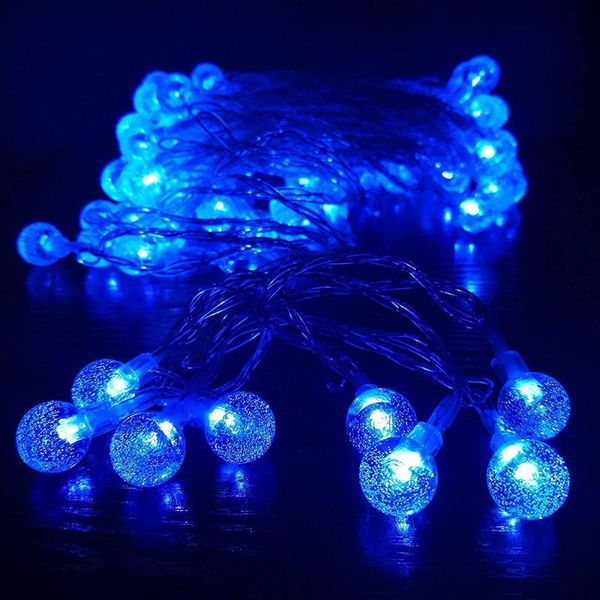 Dizeler Bubble Ball String Lights USB Peri Dimmable Noel Led Çelenk Perde Yanıp Sönen Xmas Lamped