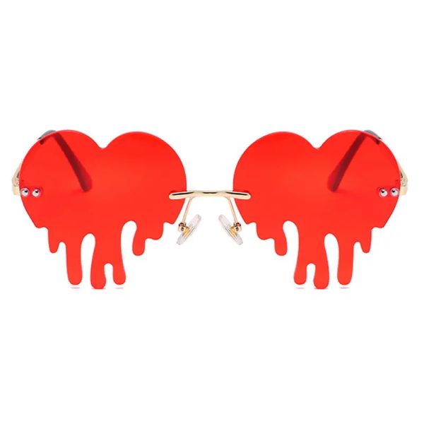 Капающие солнцезащитные очки в форме сердца для женщин Сердечные очки