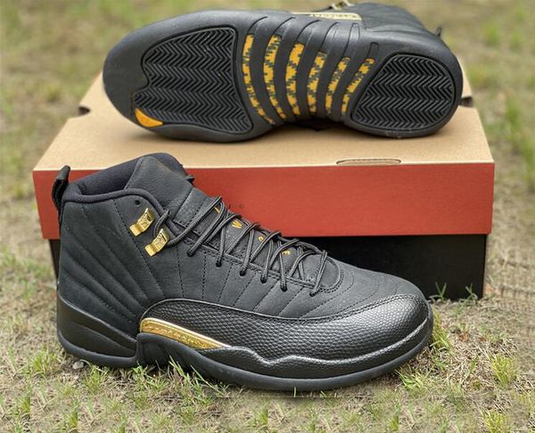 

12 black taxi mens sports shoes real carbon fiber 12s outdoor basketball sneakers ct8013-071 with original box playoffs size us 7-13