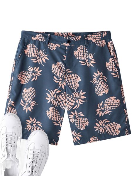 

men random pineapple print shorts u1lv#, White;black