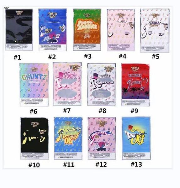 

jokes up mylar packaging smell proof bag plastic bags runtz runty money bagg