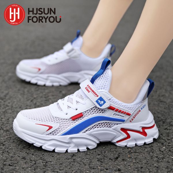 

spring summer kids sneakers boys girls lightweight casual shoes for children sports shoes non-slip mesh running shoes 220408, Black;red