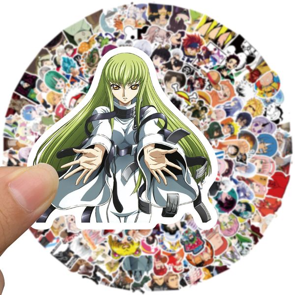 

200pcs/set skateboard stickers graffiti anime collection for car lapipad bicycle motorcycle helmet guitar ps4 phone fridge decals pvc water