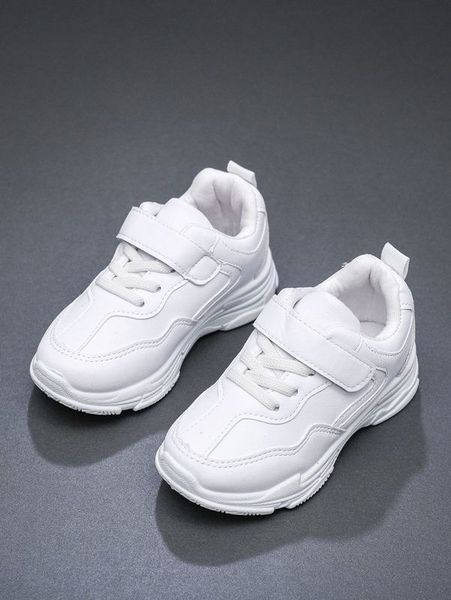 

boys hook-and-loop fastener strap wide fit sneakers she, Black