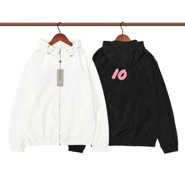 

2022 fashion mens designer jacket caps striped windbreaker sportswear outerwear wind casual plus size baseball zipper hoodies jackets coats, Black;brown