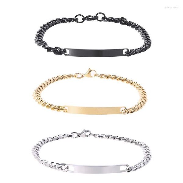 Fili di perline Nero/Oro/Argento Delicato Bar Bracciale personalizzato con chiusura a moschettone Gioielleria raffinata per i regali di Natale Inte22